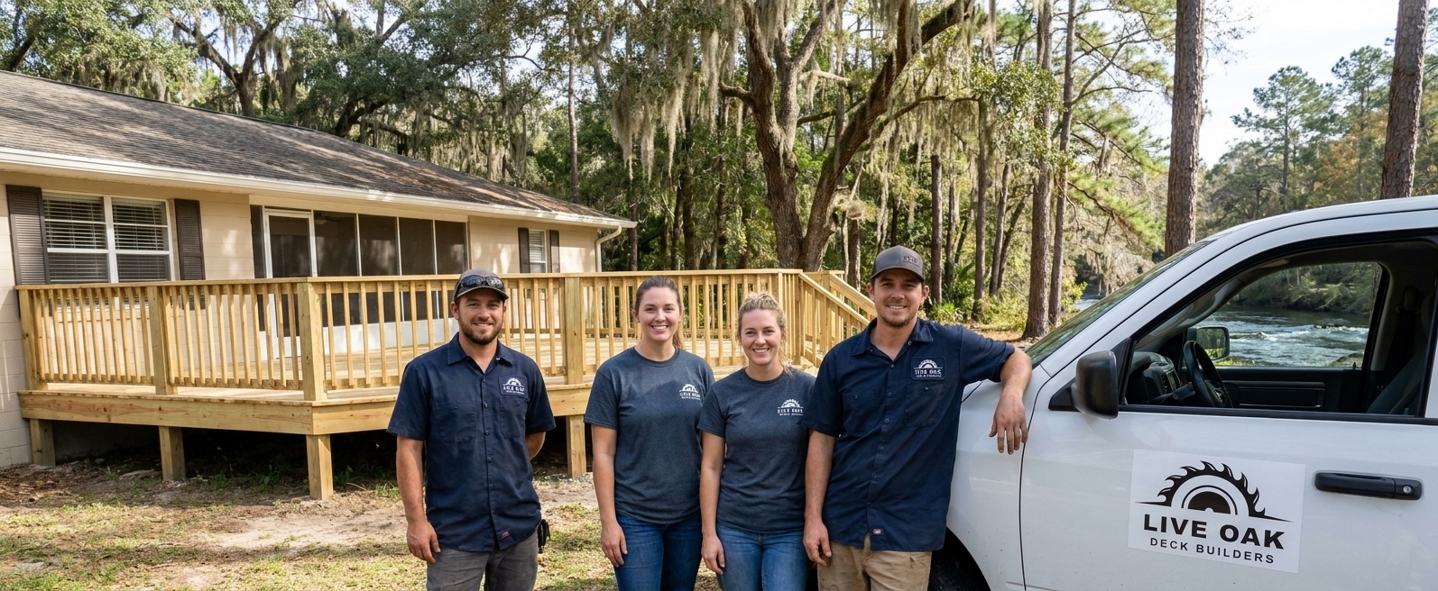 The Live Oak Deck Builders team