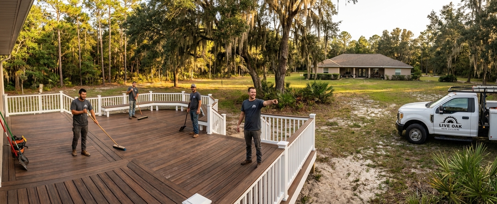 Live Oak Deck Builders - custom composite deck built in Live Oak, FL